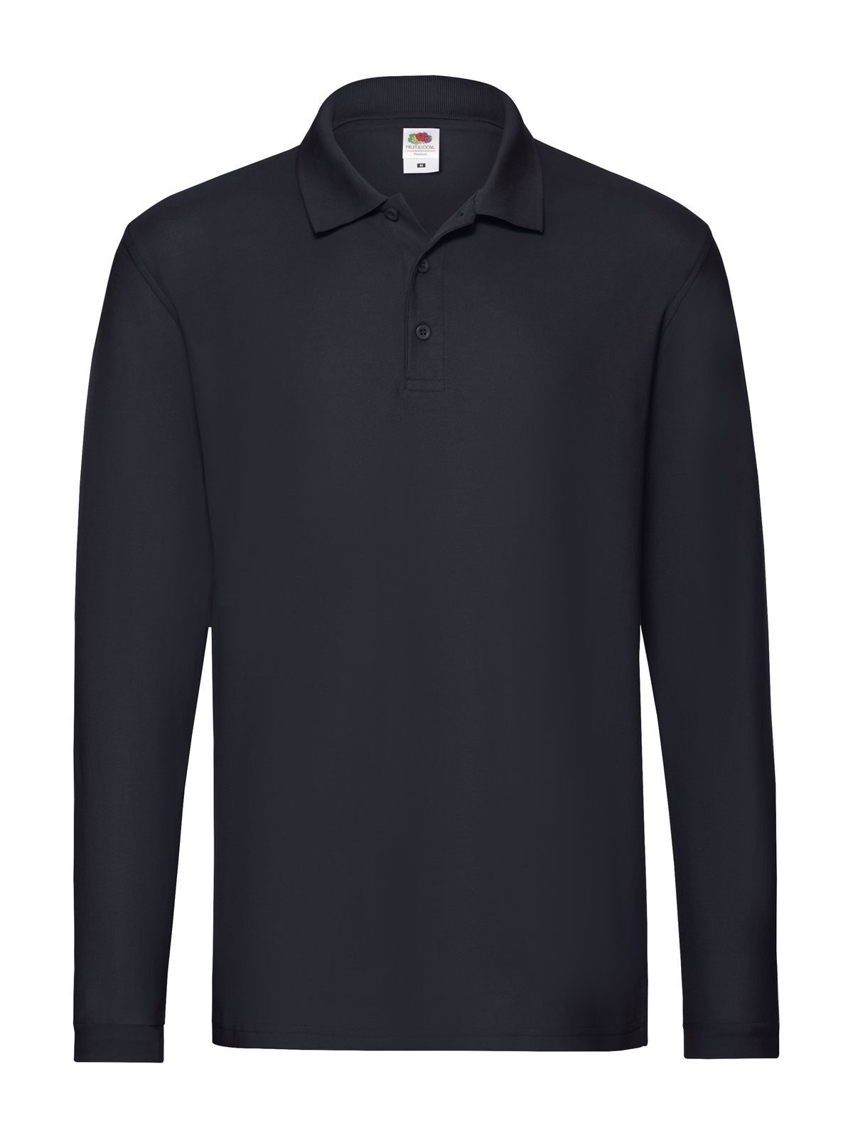 Premium Long Sleeve Polo Poloshirt – Fruit of the Loom – Farbe deep navy – individuell veredelbar