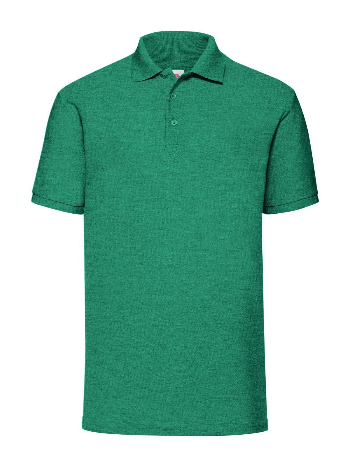 65/35 Polo Poloshirt – Fruit of the Loom – Farbe vintage heather green – individuell veredelbar