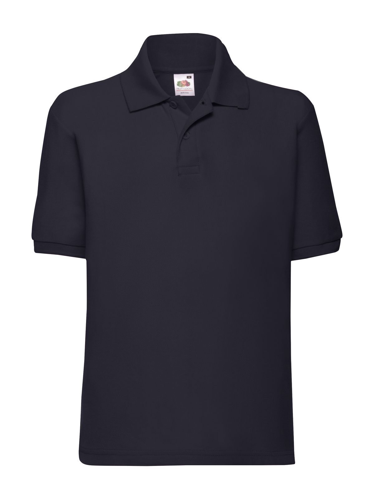 65/35 Polo Kinder Poloshirt – Fruit of the Loom – Farbe deep navy – individuell veredelbar
