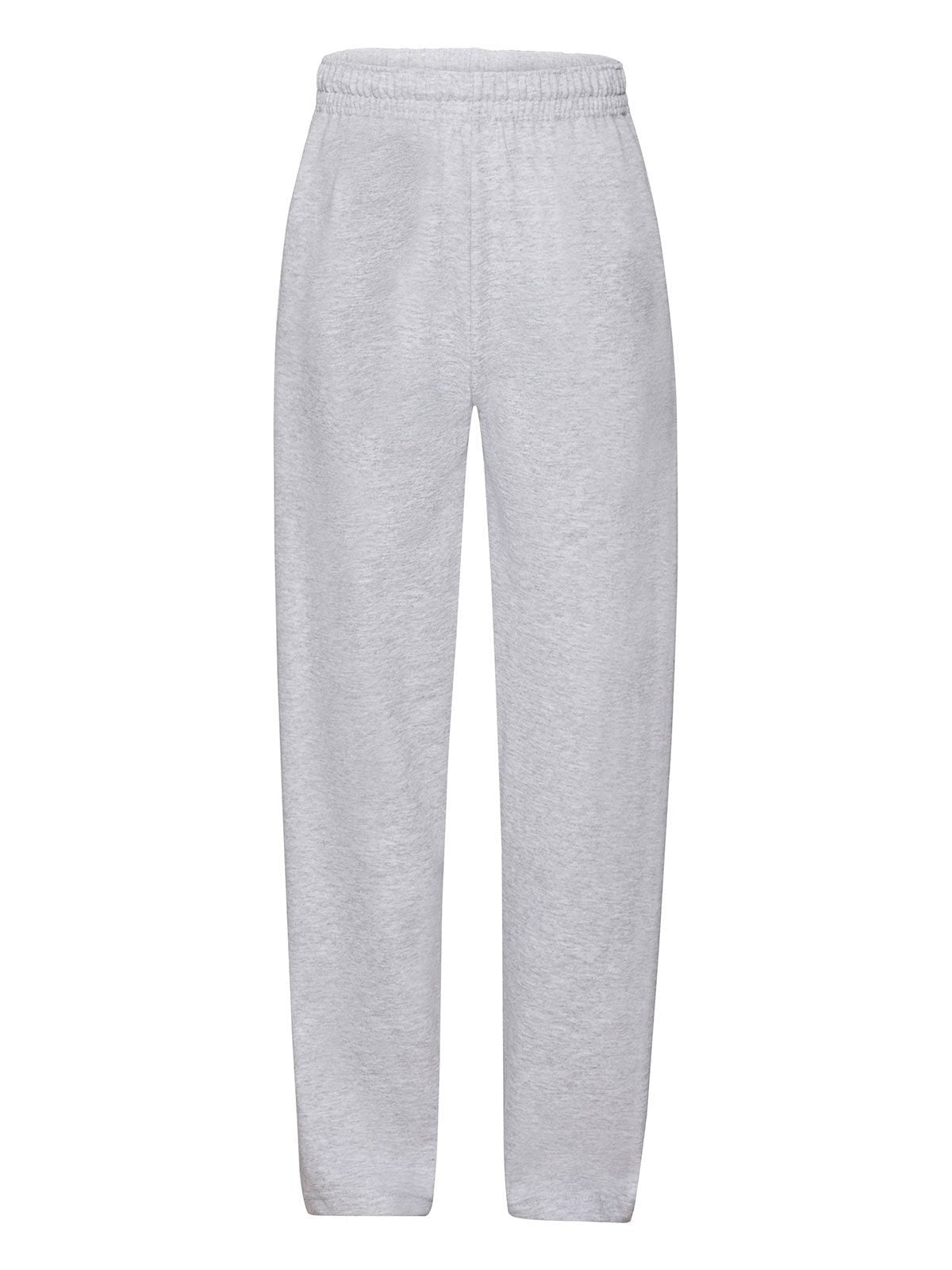 Lightweight Open Hem Jog Pants Kinder Hose / Rock – Fruit of the Loom – Farbe heather grey – individuell veredelbar