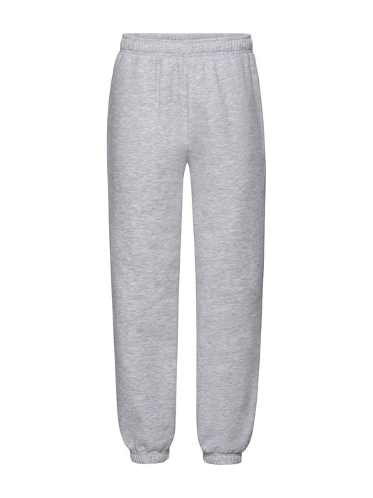 Premium Elasticated Cuff Jog Pants Kinder Hose / Rock – Fruit of the Loom – Farbe heather grey – individuell veredelbar