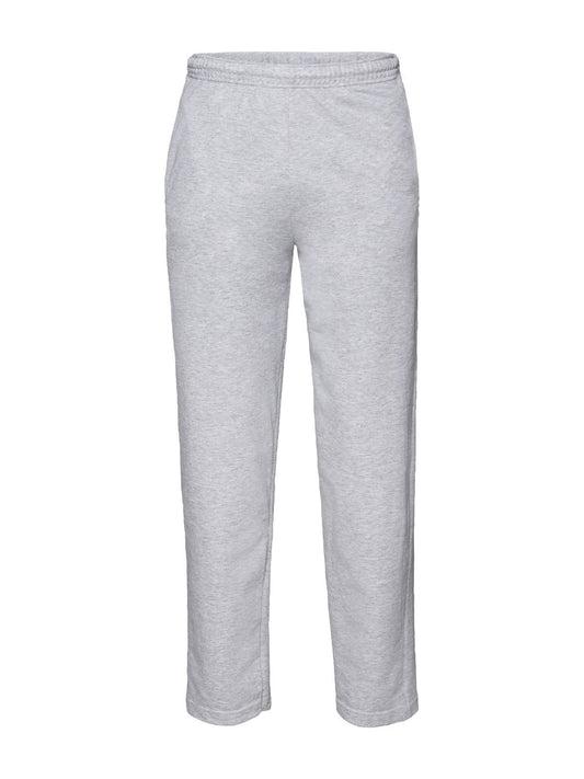Lightweight Open Hem Jog Pants Hose / Rock – Fruit of the Loom – Farbe heather grey – individuell veredelbar