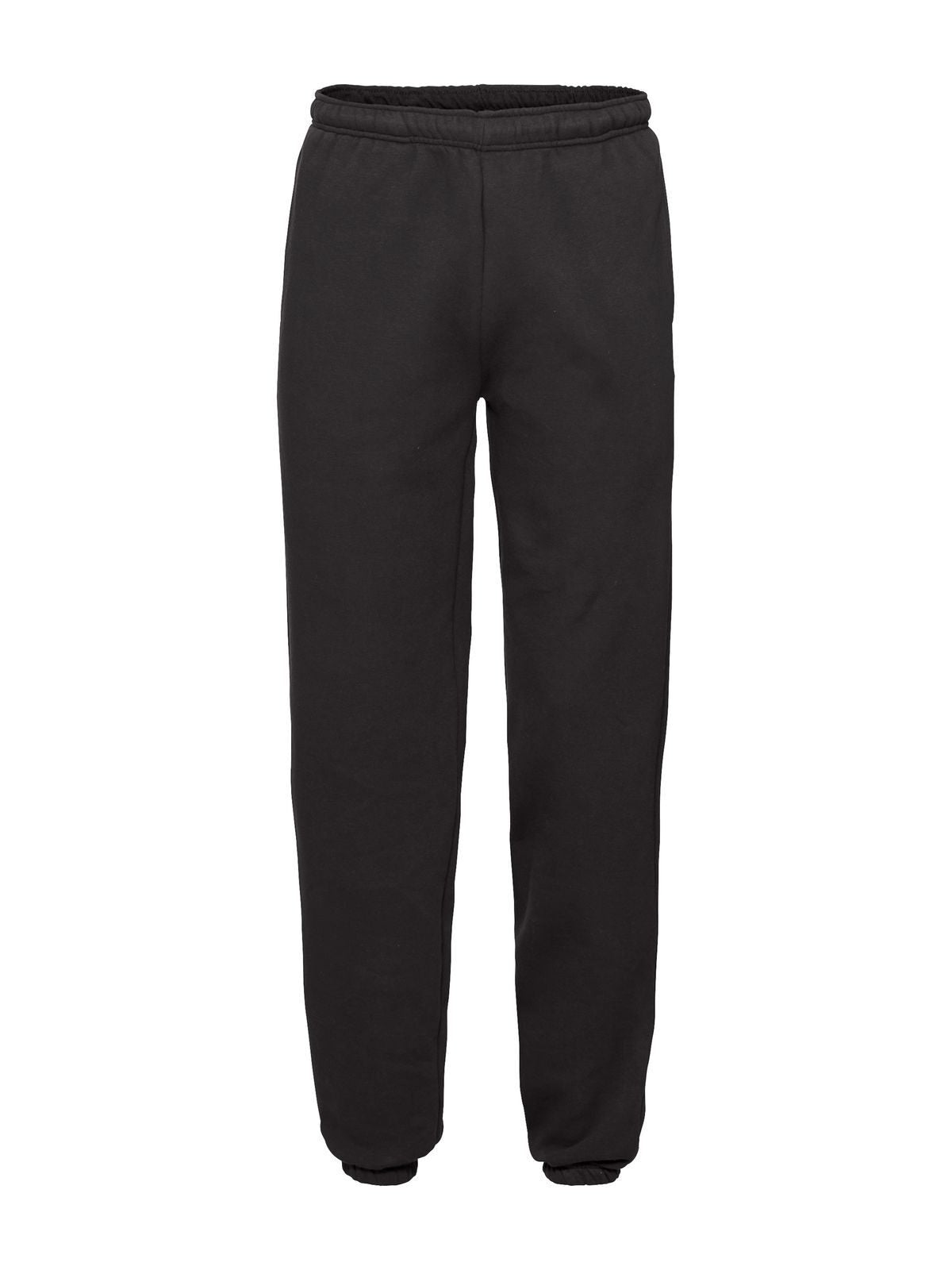 Premium Elasticated Cuff Jog Pants Hose / Rock – Fruit of the Loom – Farbe Schwarz – individuell veredelbar