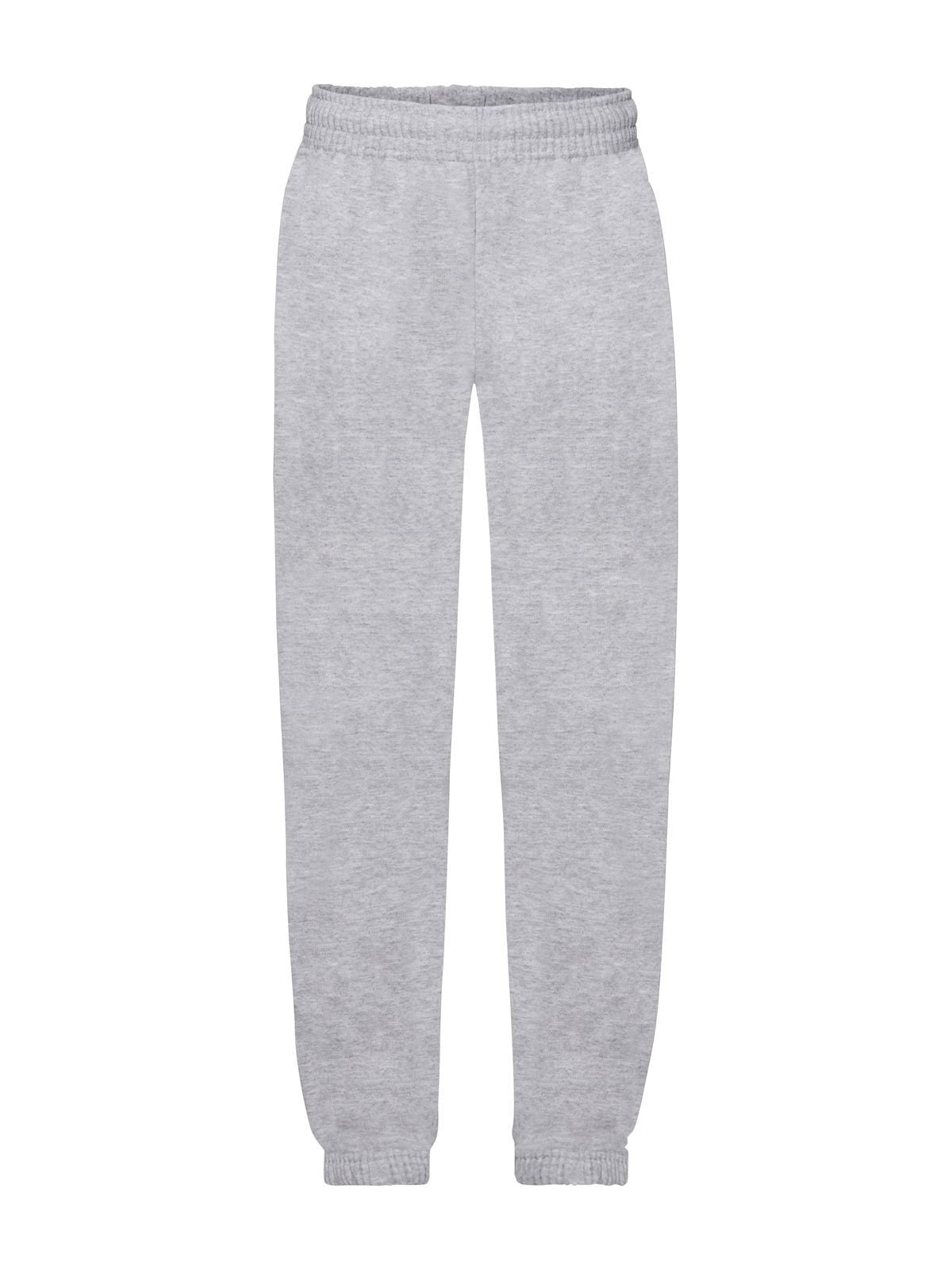 Classic Elasticated Cuff Jog Pants Kinder Hose / Rock – Fruit of the Loom – Farbe heather grey – individuell veredelbar