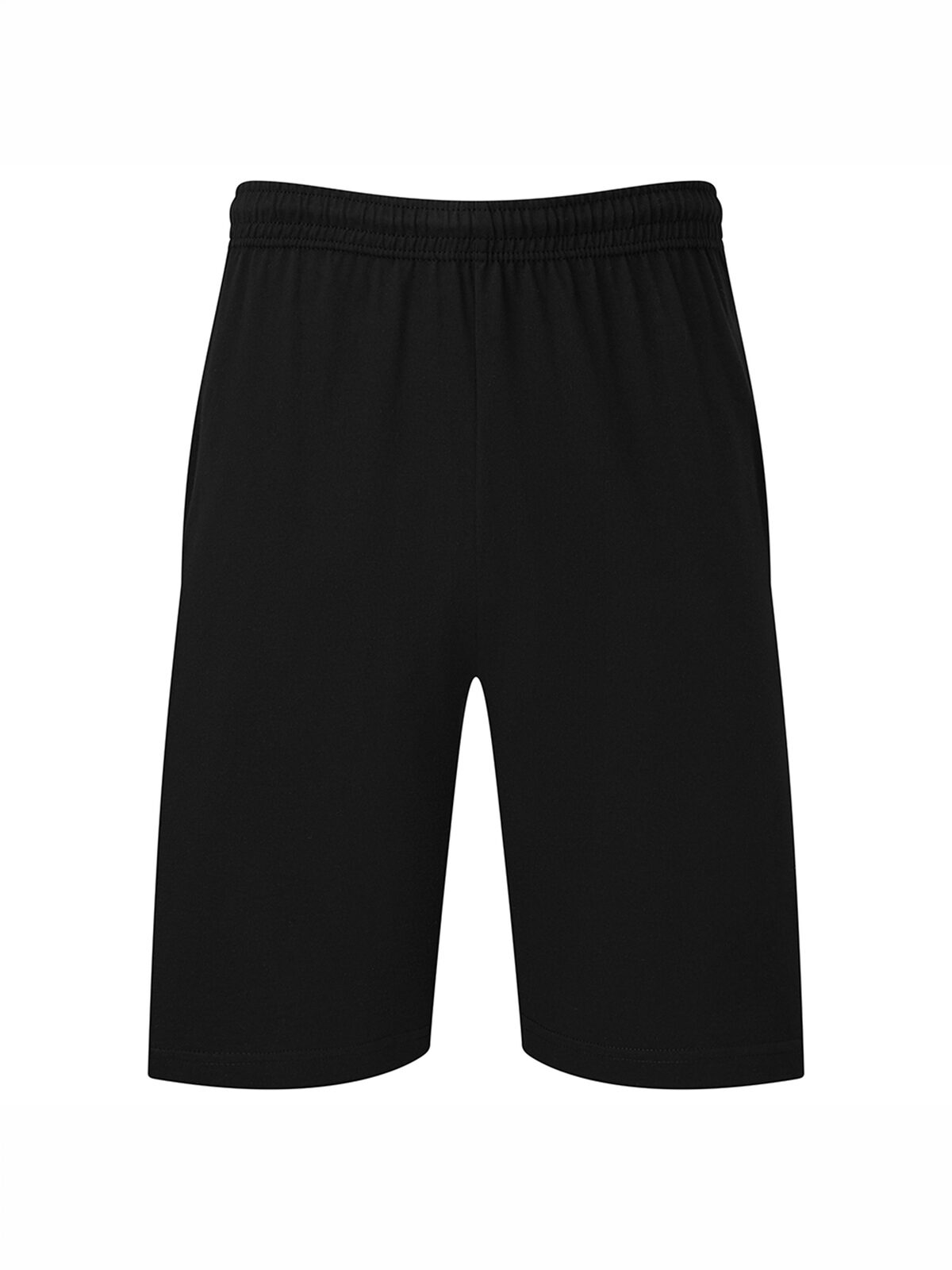 Iconic 195 Jersey Shorts Unisex Hose / Rock – Fruit of the Loom – Farbe Schwarz – individuell veredelbar