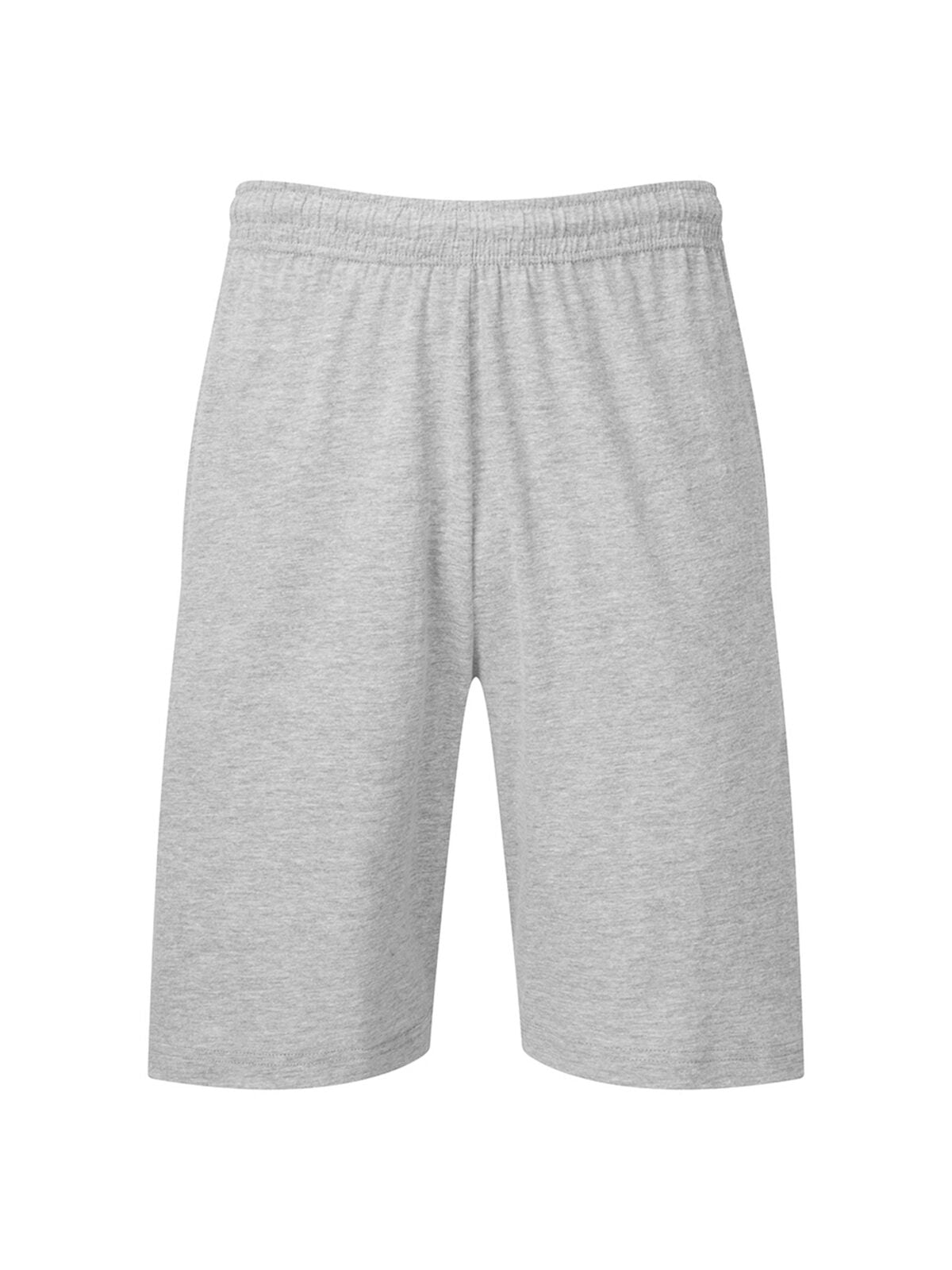 Iconic 195 Jersey Shorts Unisex Hose / Rock – Fruit of the Loom – Farbe heather grey – individuell veredelbar