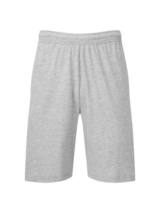 Iconic 195 Jersey Shorts Unisex Hose / Rock – Fruit of the Loom – Farbe heather grey – individuell veredelbar