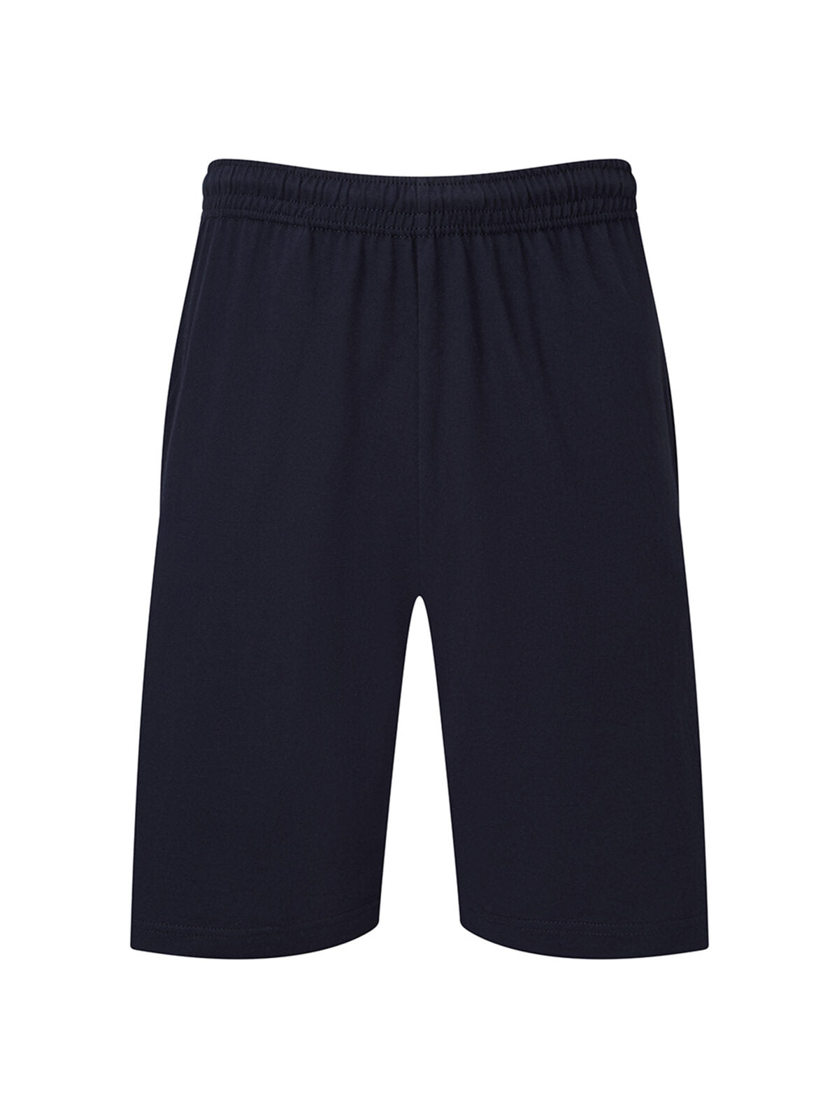 Iconic 195 Jersey Shorts Unisex Hose / Rock – Fruit of the Loom – Farbe deep navy – individuell veredelbar