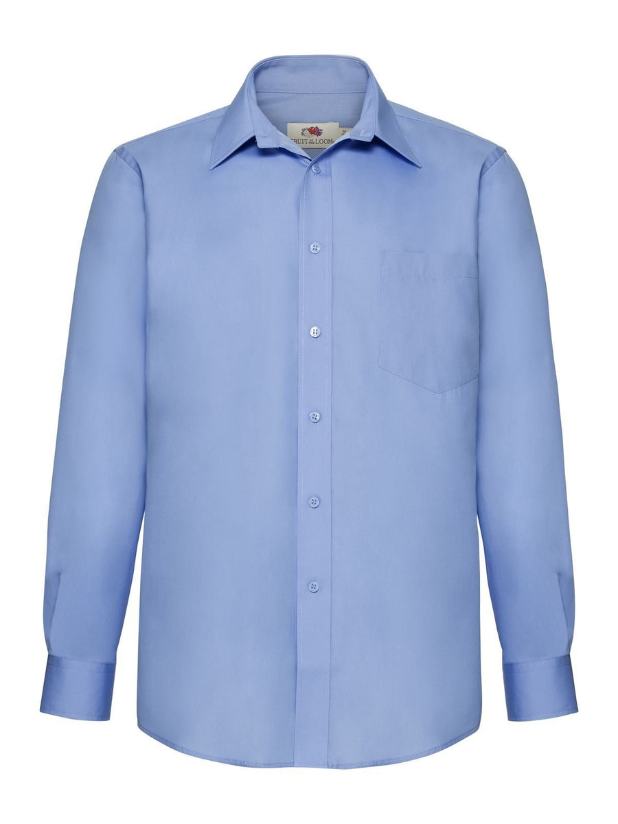 Poplin Shirt Long Sleeve Shirt / Blouse – Fruit of the Loom