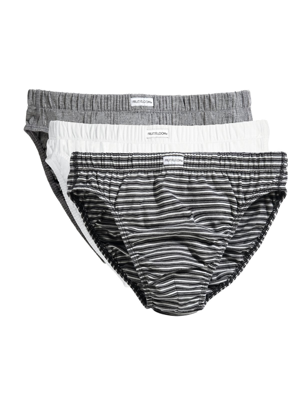 Classic Slip 3 Pack Herren Unterwäsche / Socken – Fruit of the Loom – Farbe black stripe pack – individuell veredelbar