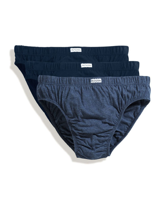 Classic Slip 3 Pack Herren Unterwäsche / Socken – Fruit of the Loom – Farbe blues pack – individuell veredelbar