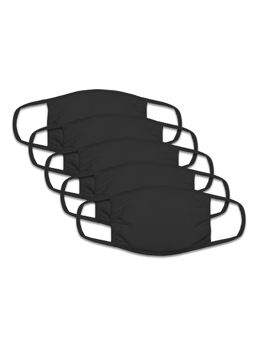 FACE MASK 5 PACK Kinder Schutzbekleidung – Fruit of the Loom – Farbe Schwarz – individuell veredelbar