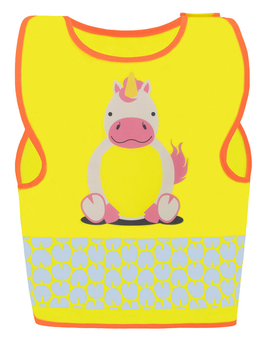 Funtastic Wildlife Kinder Warnweste / Sicherheitsweste – Korntex – Farbe Gelb – individuell veredelbar