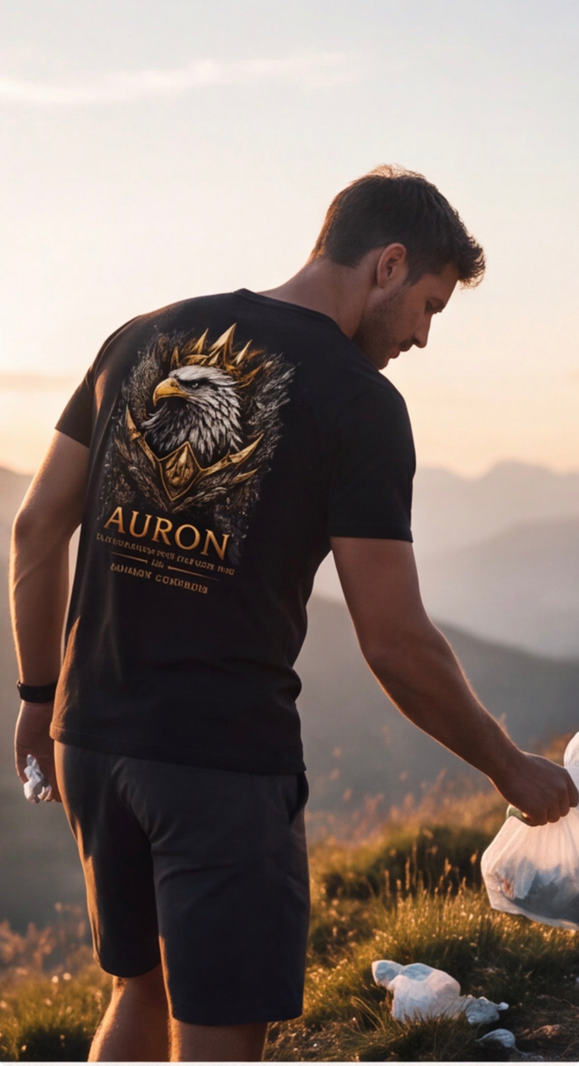 LA1970® Legends – AURON | Premium T-Shirt "The Guardian of the Three Peaks"