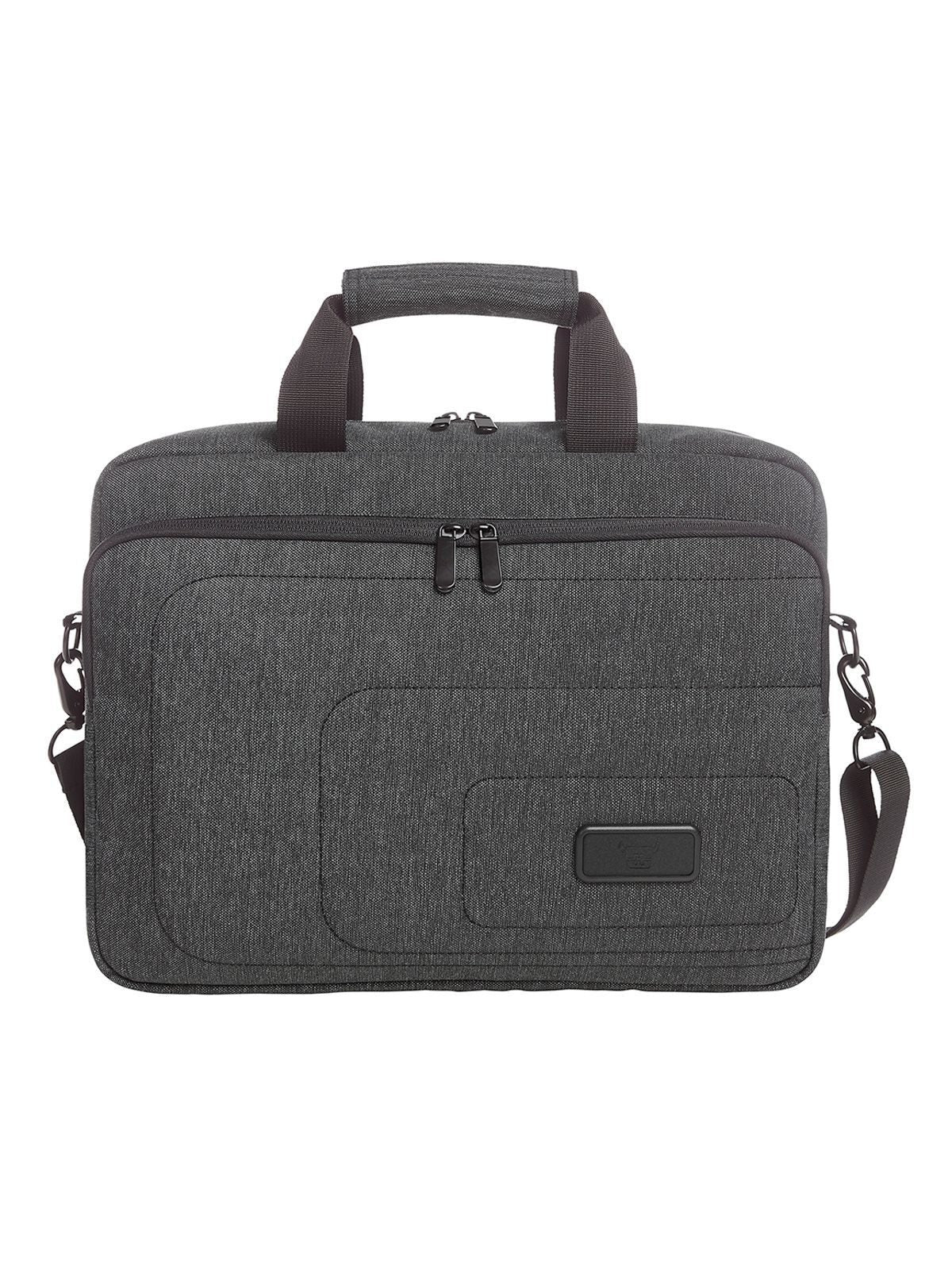 FRAME Notebook bag Herren Tasche / Rucksack – Halfar – Farbe Black-Grey Melange – individuell veredelbar