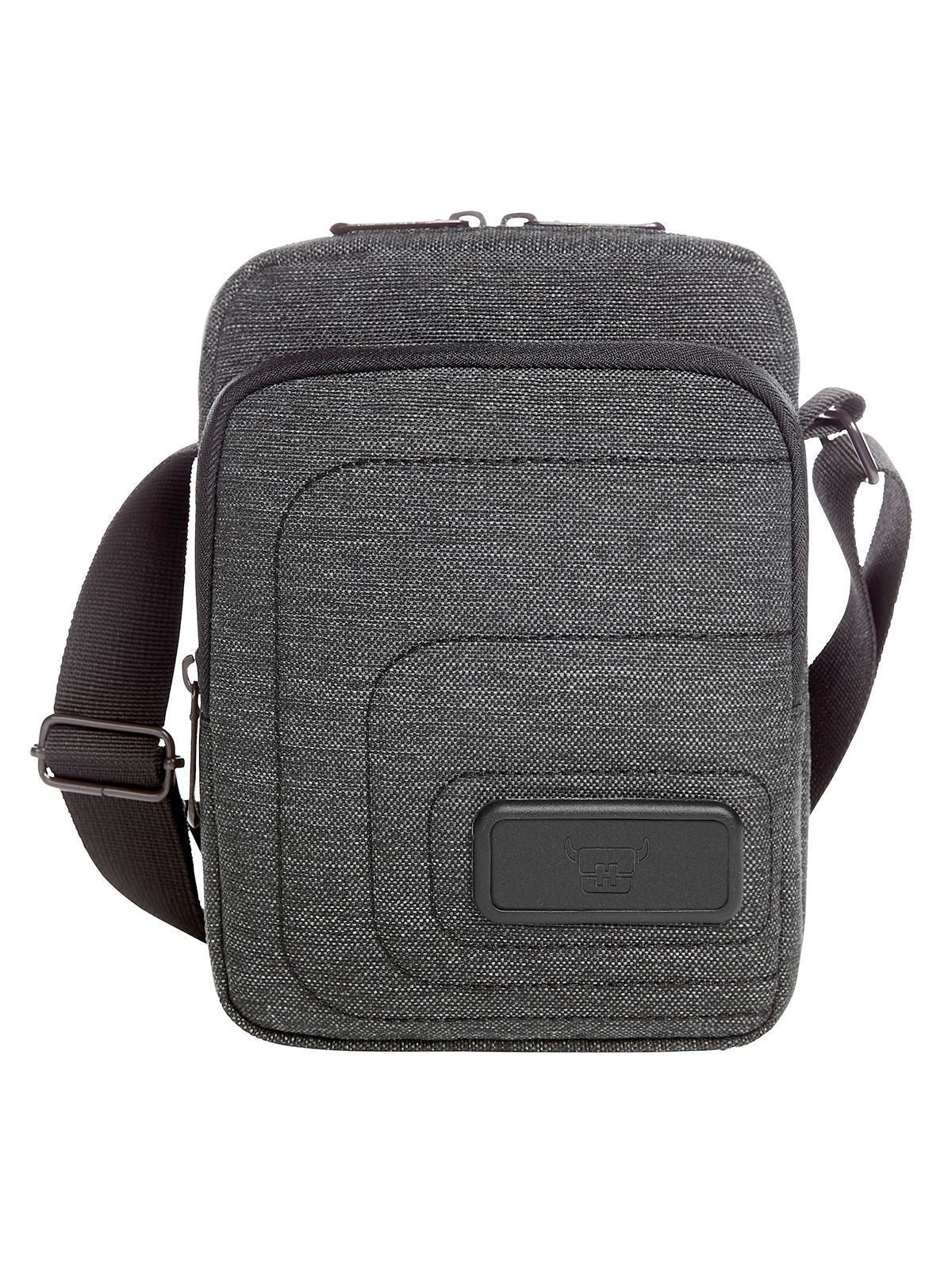 FRAME Cross bag Herren Tasche / Rucksack – Halfar – Farbe Black-Grey Melange – individuell veredelbar