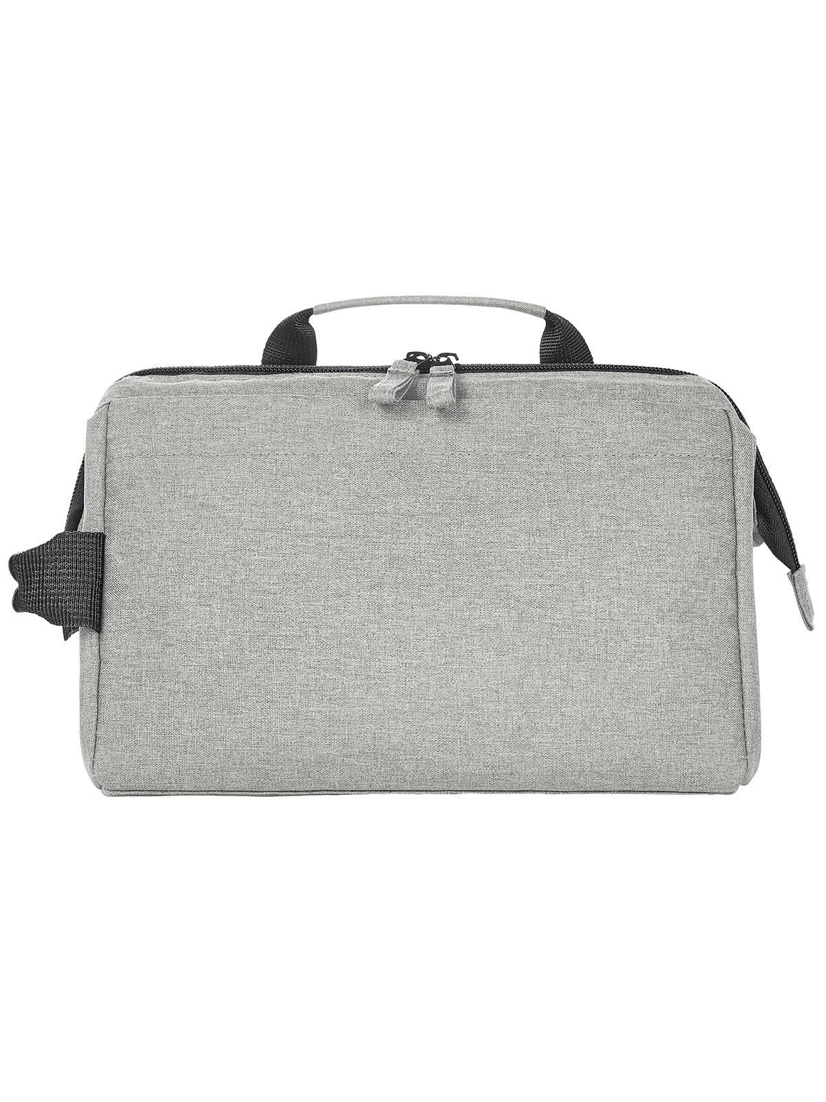 Zipper Bag CIRCLE Tasche / Rucksack – Halfar – Farbe Ash – individuell veredelbar