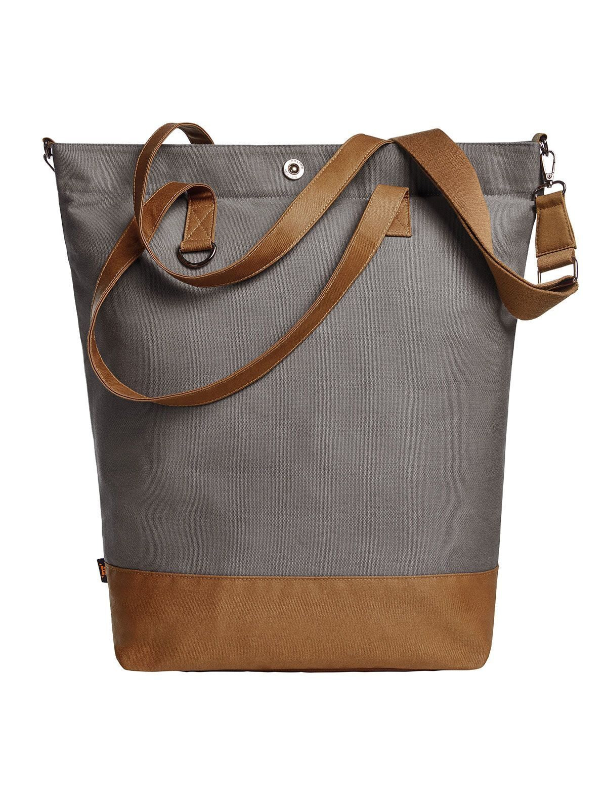 Shopper LIFE Herren Tasche / Rucksack – Halfar – Farbe Grey-Brown – individuell veredelbar