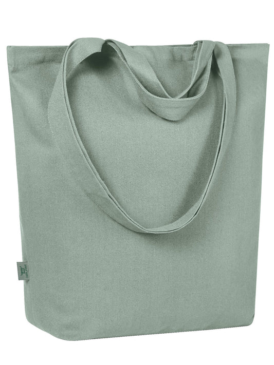 Casual Shopper Organic Herren Tasche / Rucksack – Halfar – Farbe Green-grey – individuell veredelbar