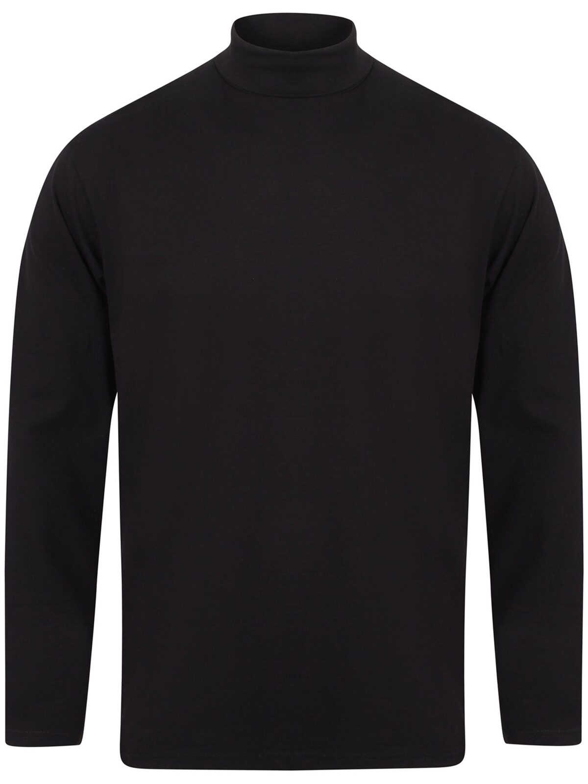 Long sleeved roll neck top T-Shirt – Henbury – Farbe Navy – individuell veredelbar