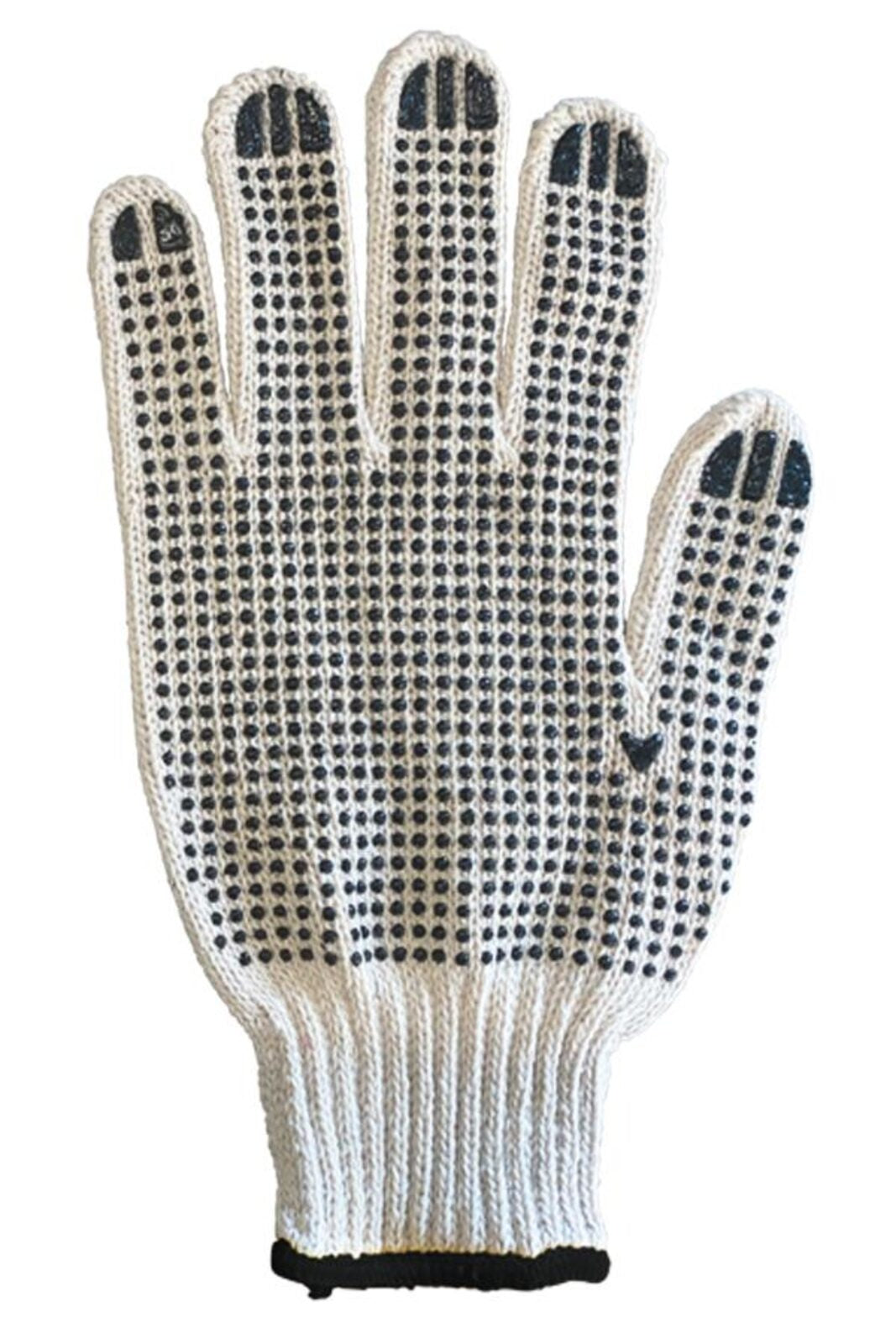 Coarse Knitted Glove 'Bursa' Herren Schal / Handschuhe – Korntex – Farbe Ecru/Black – individuell veredelbar