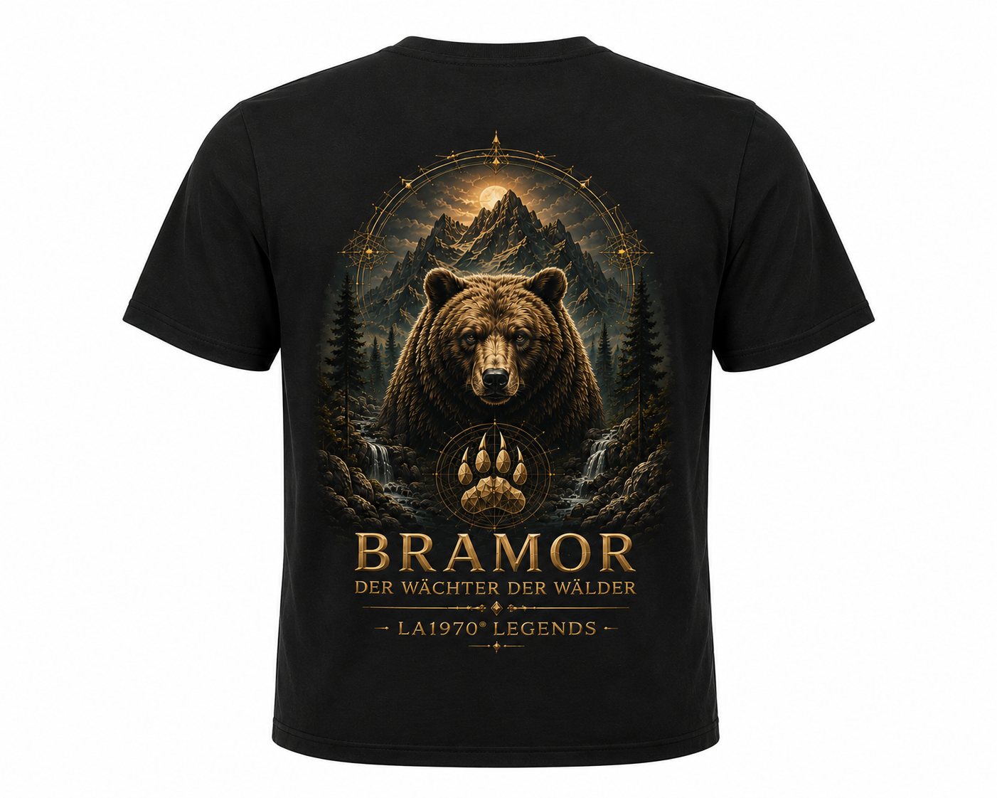 LA1970® Legends Herren T-Shirt – BRAMOR | Der Wächter der Wälder