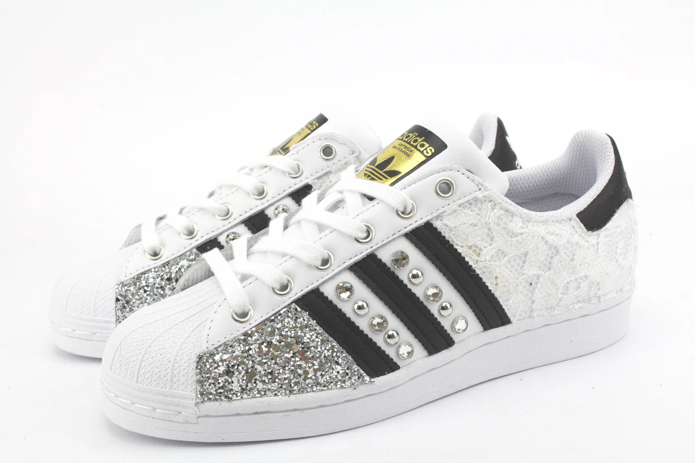 LA1970 Sneakers personalizzate – Adidas Superstar Pizzo Bianco