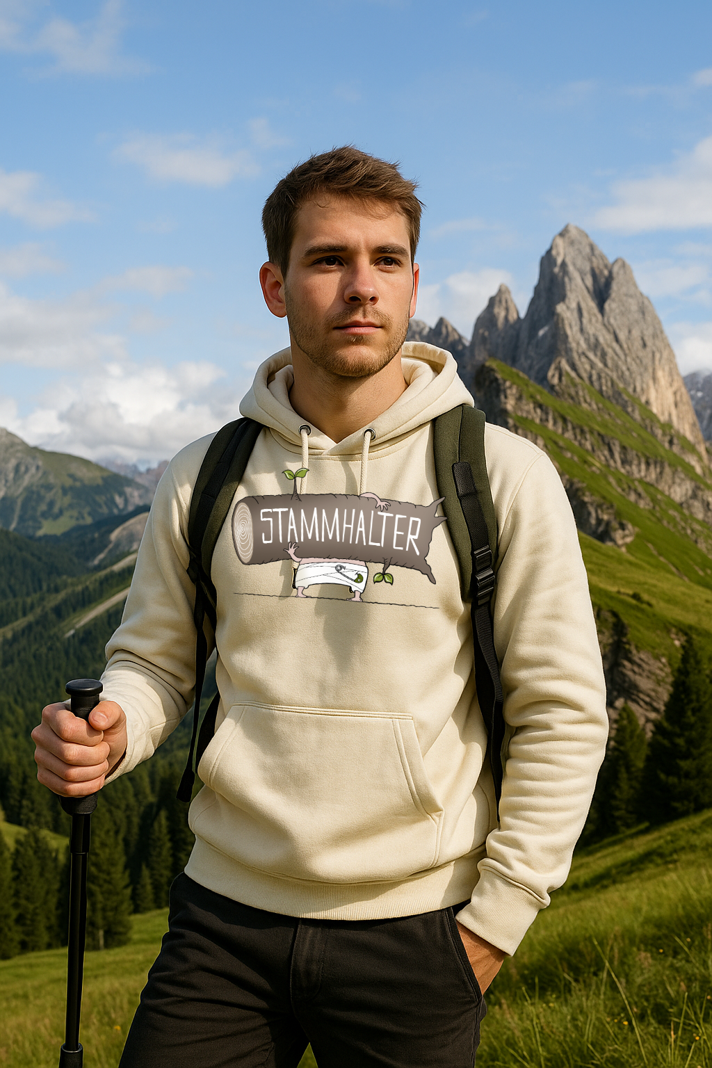 Hoodie „Stammhalter“ – LA1970 · Design von Jochen Gasser
