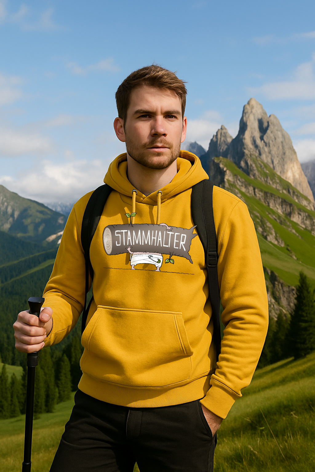 Hoodie „Stammhalter“ – LA1970 · Design von Jochen Gasser