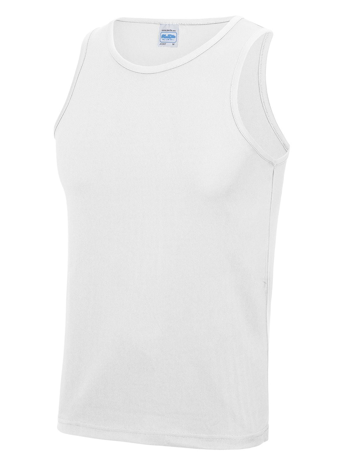 Cool Vest T-Shirt – Just Cool by AWDis – Farbe arctic white – individuell veredelbar