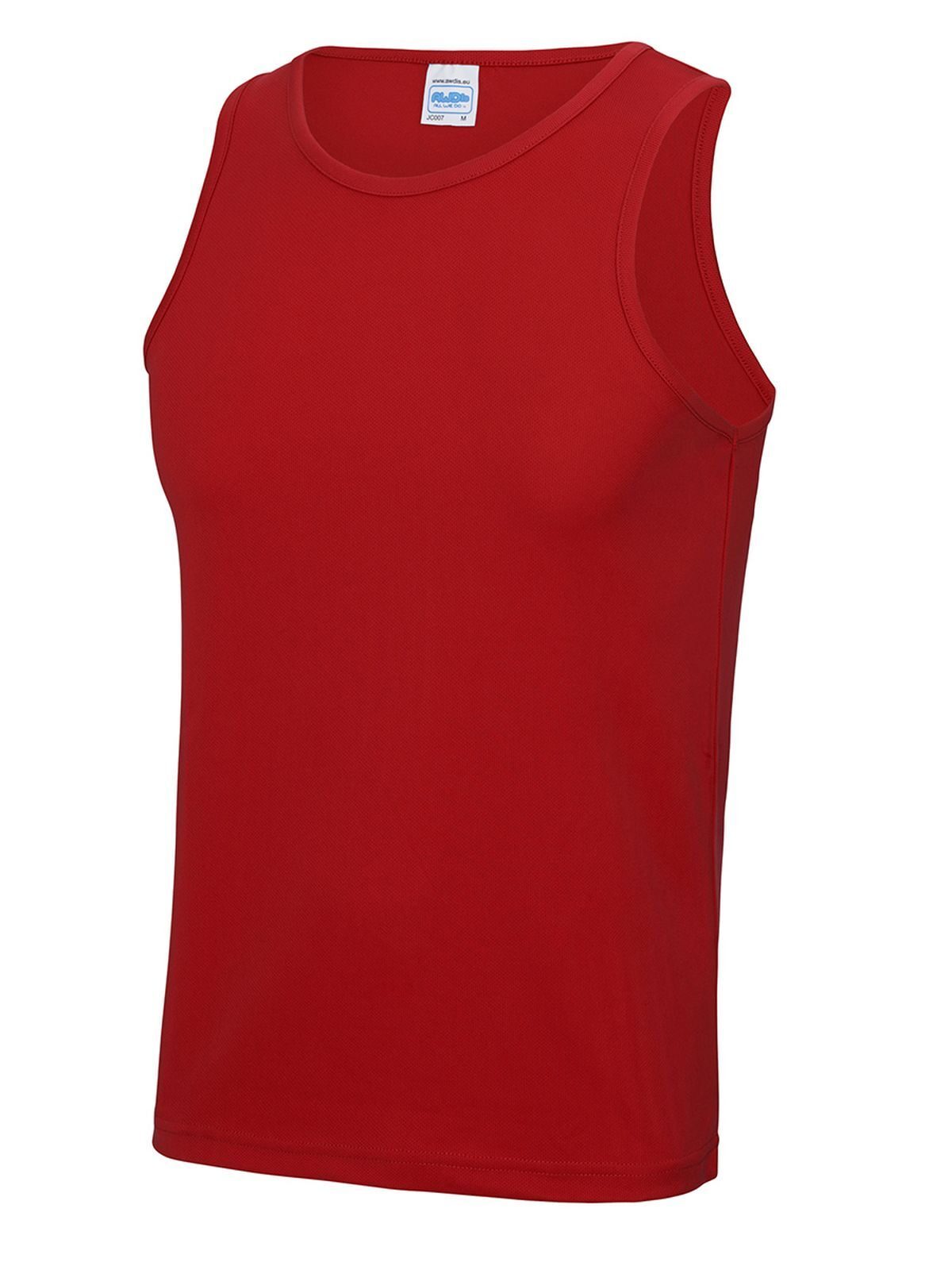 Cool Vest T-Shirt – Just Cool by AWDis – Farbe fire red – individuell veredelbar