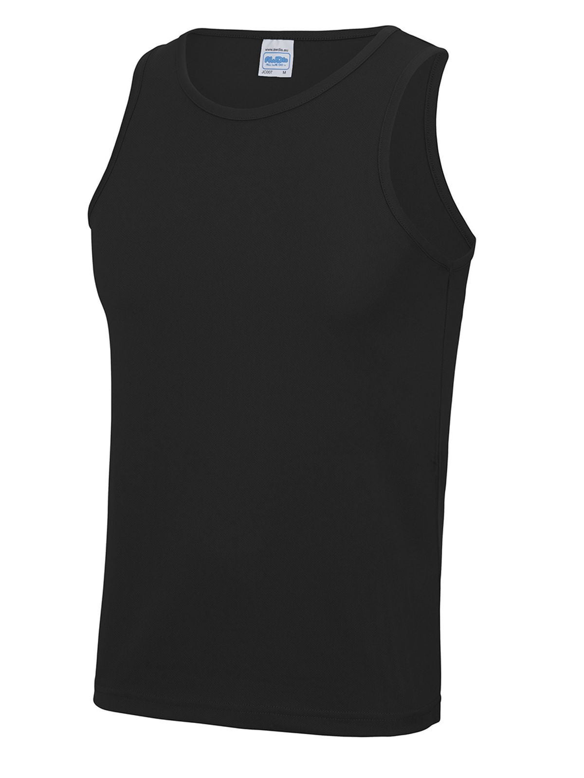 Cool Vest T-Shirt – Just Cool by AWDis – Farbe jet black – individuell veredelbar