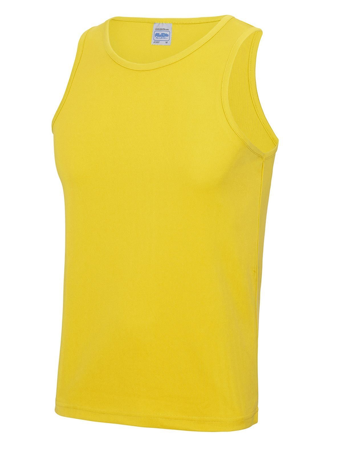 Cool Vest T-Shirt – Just Cool by AWDis – Farbe sun yellow – individuell veredelbar