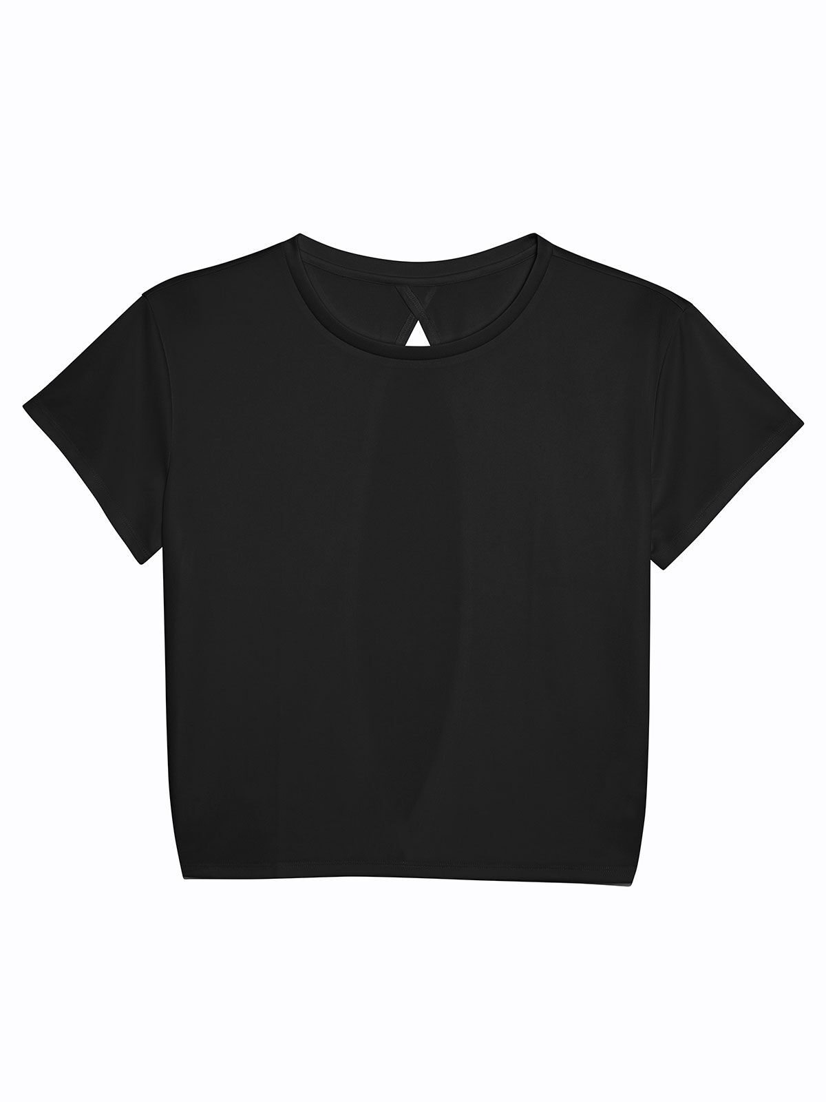 Open Back T Damen T-Shirt – Just Cool by AWDis – Farbe jet black – individuell veredelbar