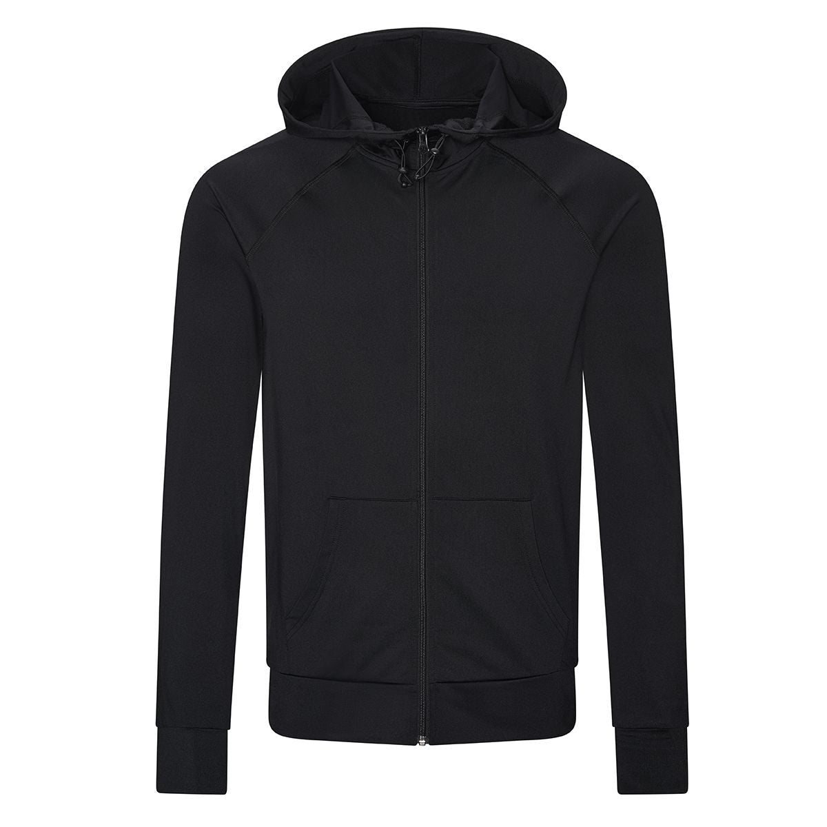Cool Contrast Zoodie Herren Sweatshirt / Hoodie – Just Cool by AWDis – Farbe jet black – individuell veredelbar