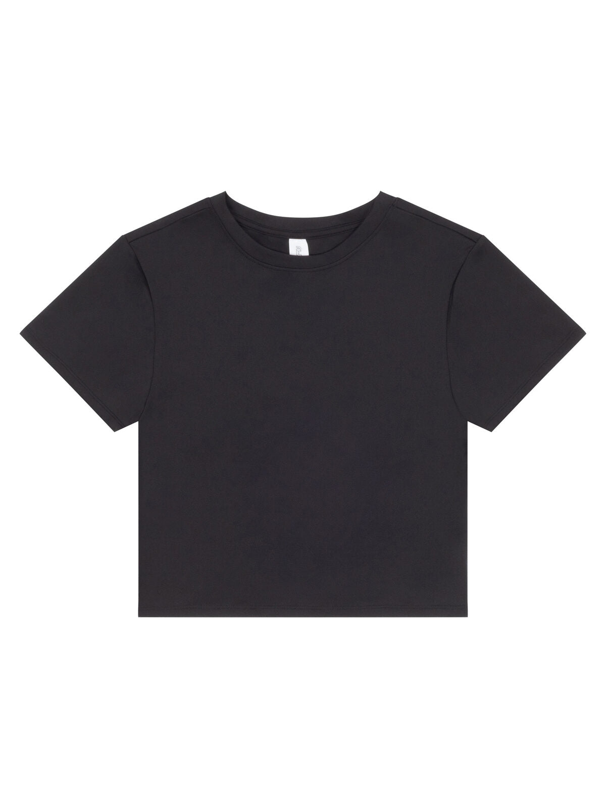 Women’s Recycled Cropped T Damen T-Shirt – Just Cool by AWDis – Farbe jet black – individuell veredelbar