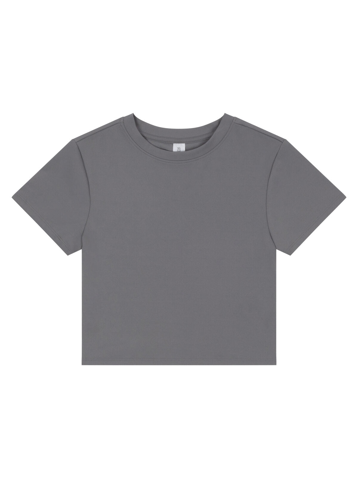 Women’s Recycled Cropped T Damen T-Shirt – Just Cool by AWDis – Farbe platinum grey – individuell veredelbar