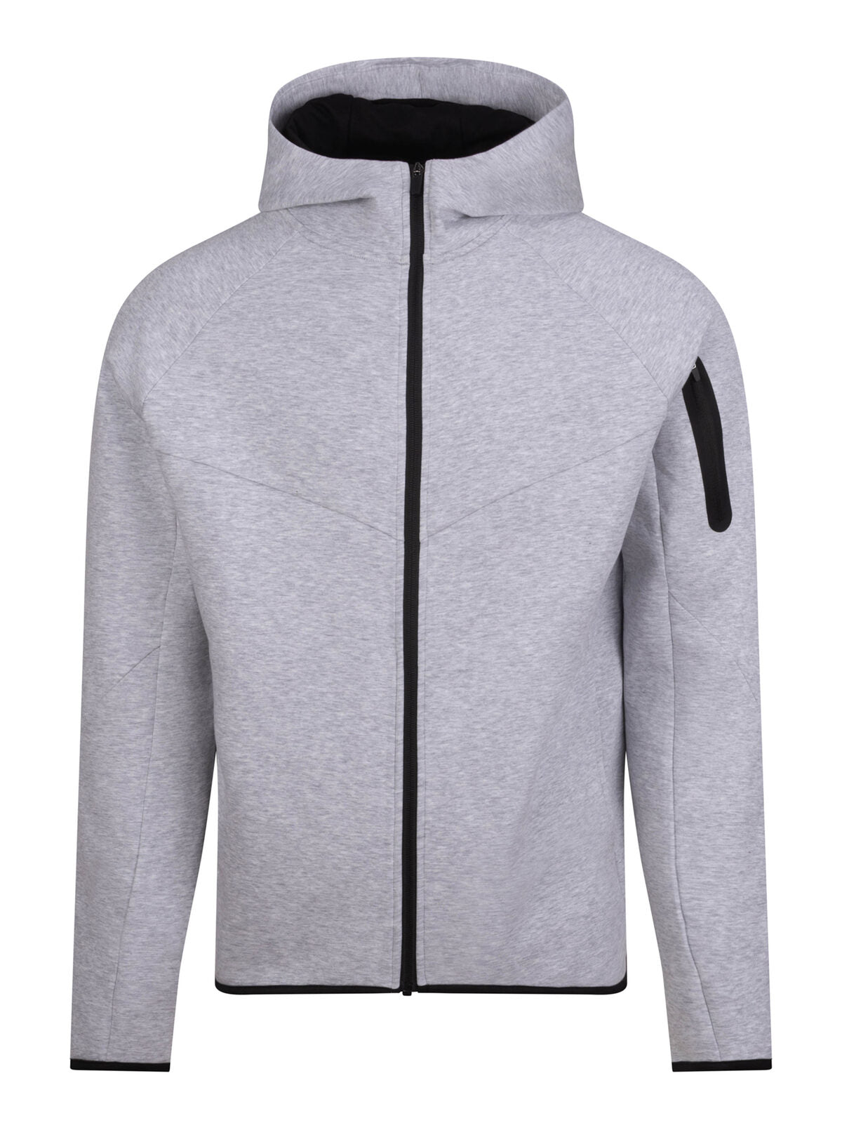 Adapt Fleece Zoodie Herren – Just Cool by AWDis – Farbe Grau – individuell veredelbar