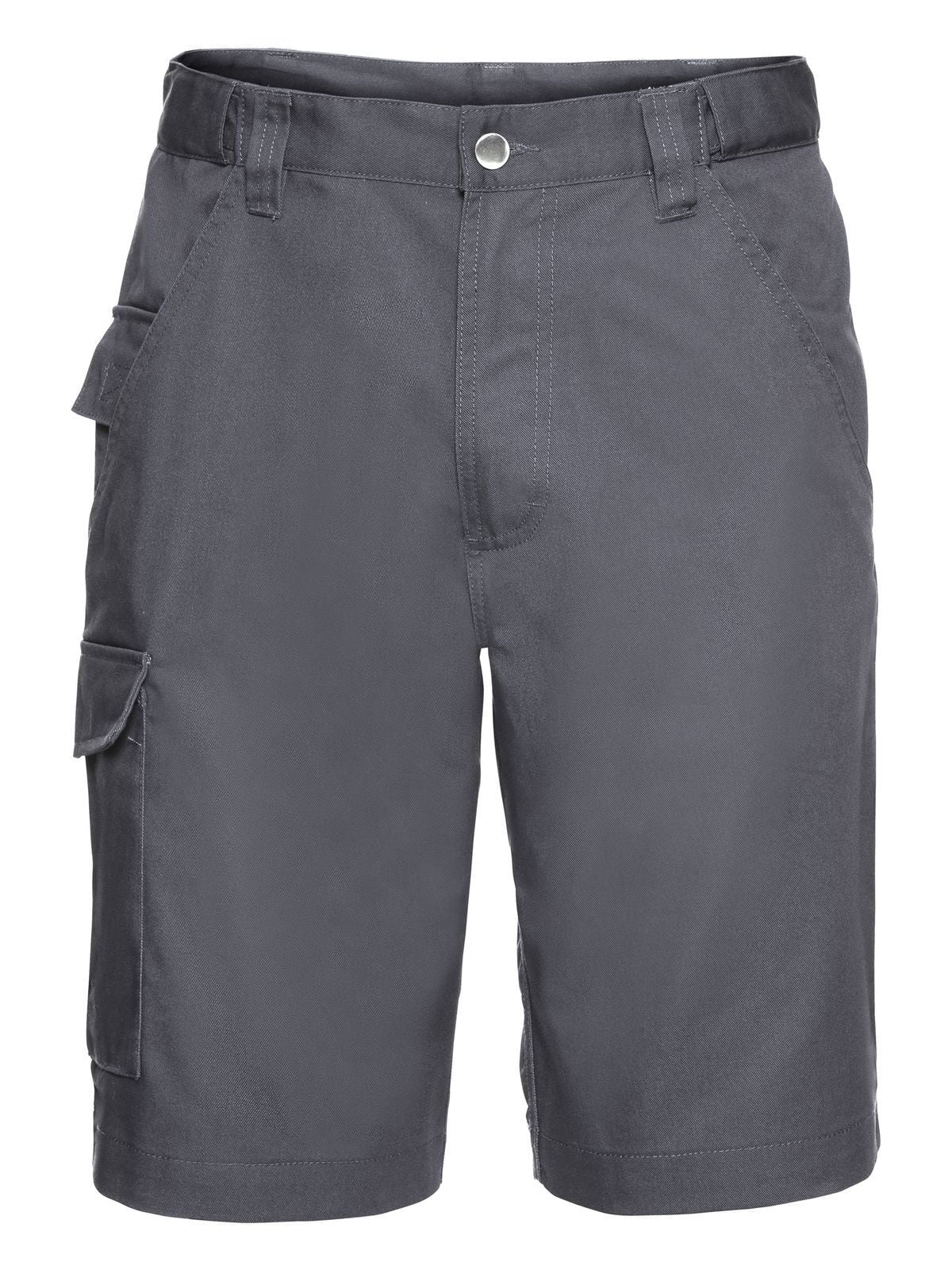 Adults' Polycotton Twill Shorts Hose / Rock – Russell – Farbe convoy grey – individuell veredelbar
