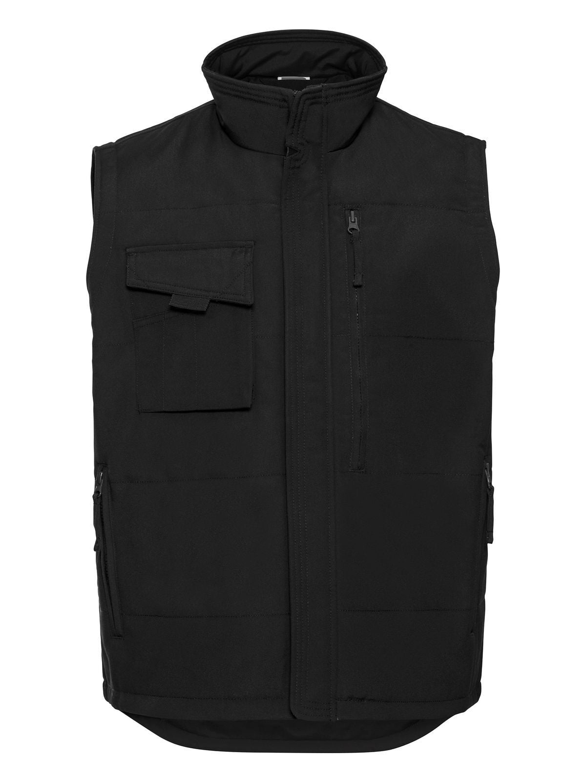 Adults' Heavy Duty Gilet Herren Jacke – Russell – Farbe Schwarz – individuell veredelbar