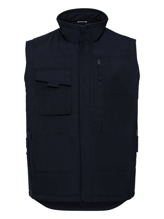 Adults' Heavy Duty Gilet Herren Jacke – Russell – Farbe french navy – individuell veredelbar