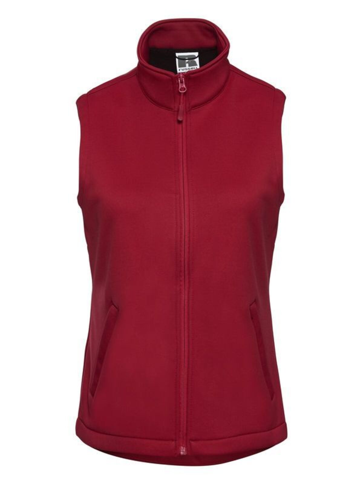Ladies' Smart Softshell Gilet Damen – Russell – Farbe classic red – individuell veredelbar