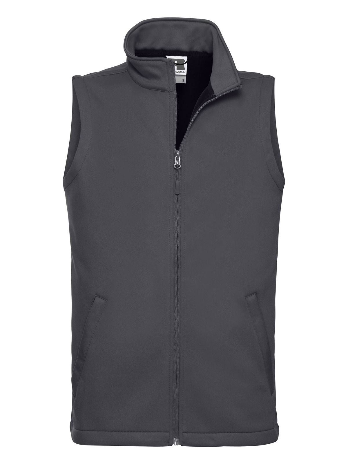 Smart Softshell Gilet Herren – Russell – Farbe convoy grey – individuell veredelbar