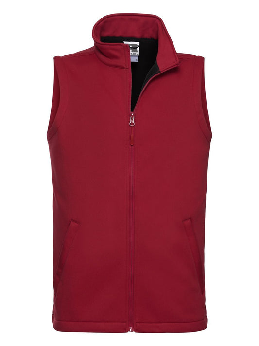 Smart Softshell Gilet Herren – Russell – Farbe classic red – individuell veredelbar