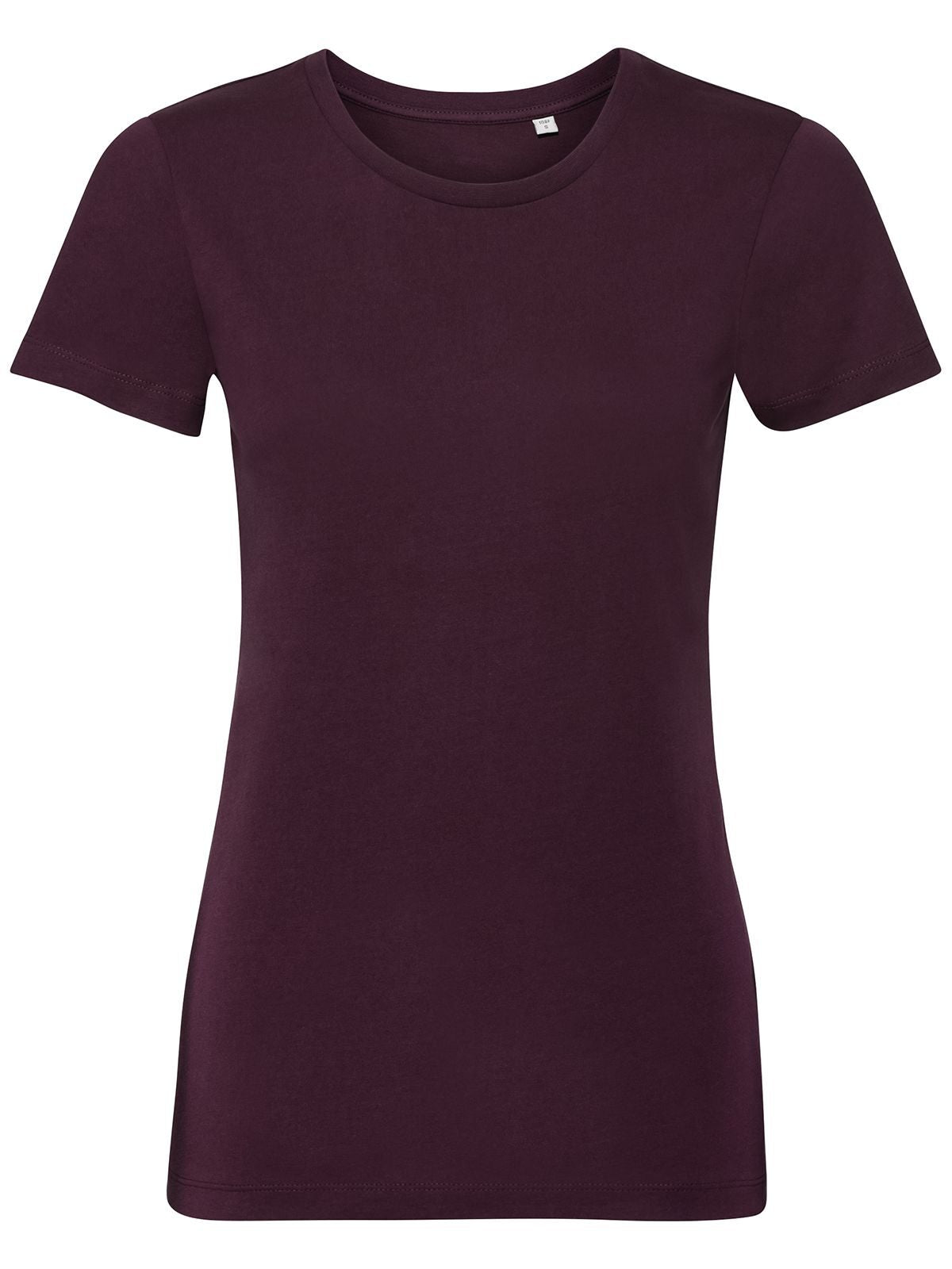 Ladies' Pure Organic Tee Damen T-Shirt – Russell – Farbe Burgundy – individuell veredelbar