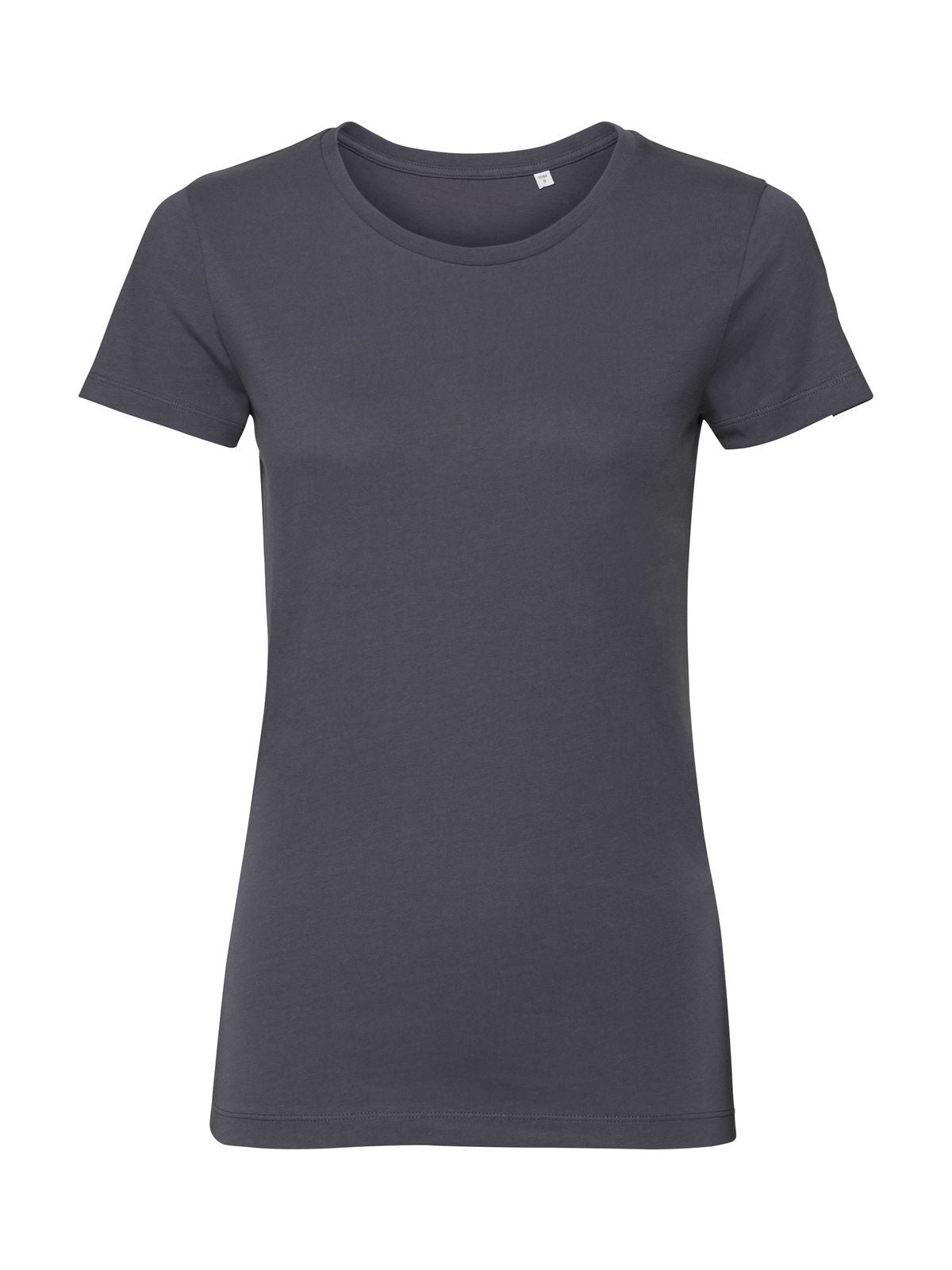 Ladies' Pure Organic Tee Damen T-Shirt – Russell – Farbe convoy grey – individuell veredelbar