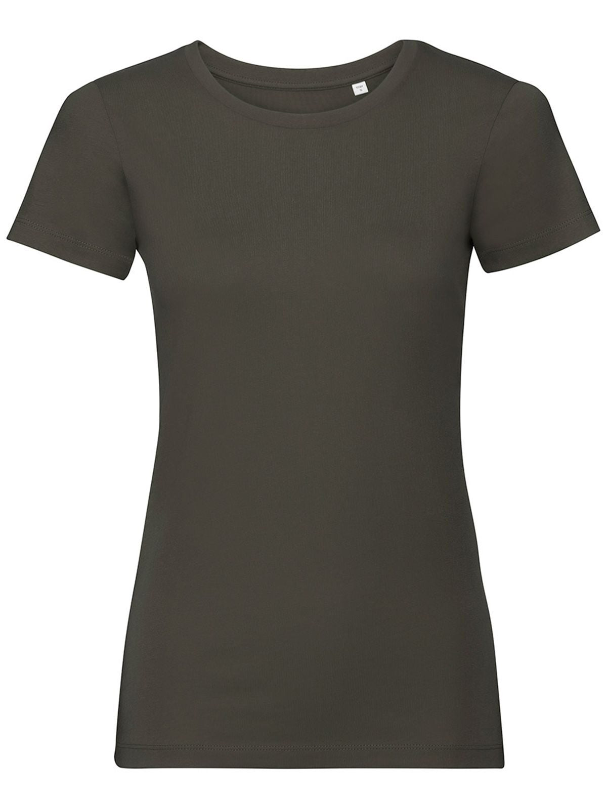 Ladies' Pure Organic Tee Damen T-Shirt – Russell – Farbe Dark Olive – individuell veredelbar
