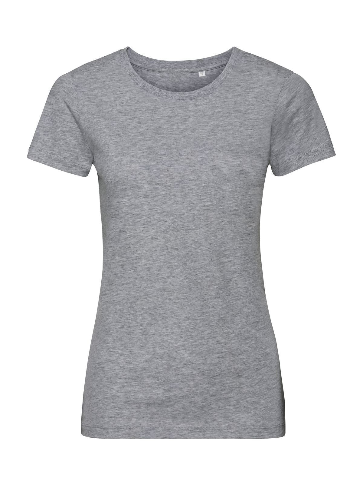 Ladies' Pure Organic Tee Damen T-Shirt – Russell – Farbe light oxford – individuell veredelbar