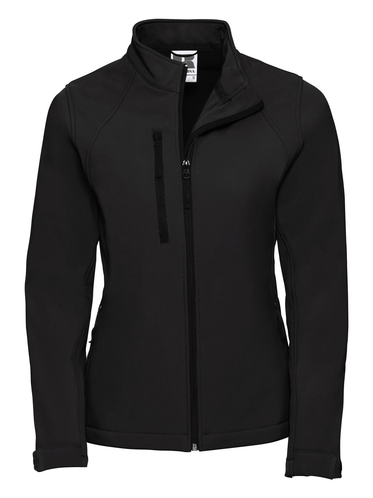 Ladies' Softshell Jacket Damen – Russell – Farbe Schwarz – individuell veredelbar