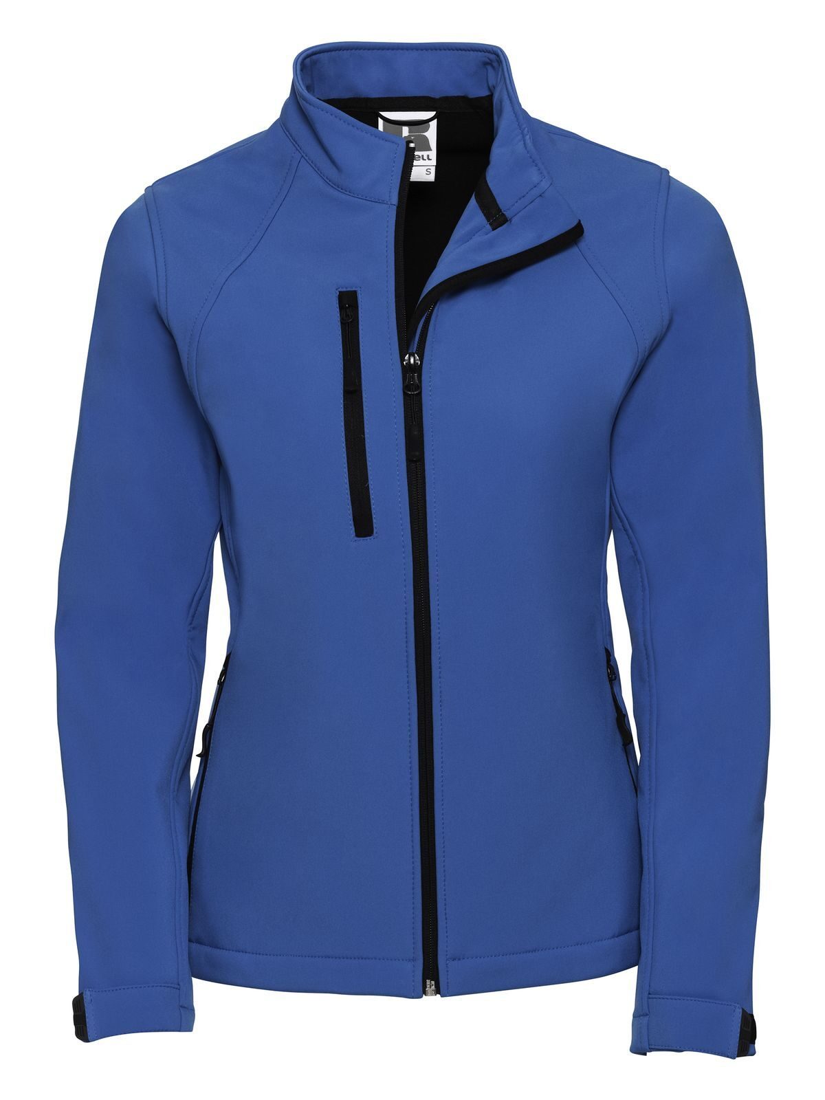 Ladies' Softshell Jacket Damen – Russell – Farbe azure blue – individuell veredelbar